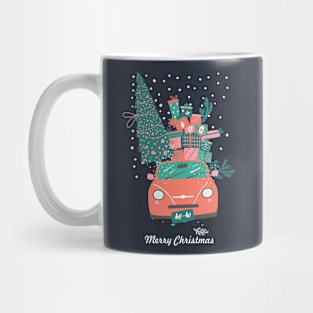 Christmas tree and gifts in a car ho ho ho! - Happy Christmas and a happy new year! - Available in stickers, clothing, etc Mug